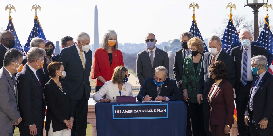 Congressional Democrats ARP Photo Opp