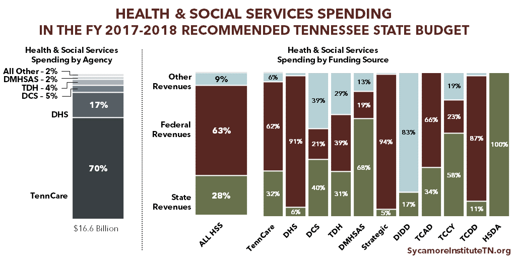 Health & Social Services Spending in the FY 2017-2018 Recommended Tennessee State Budget